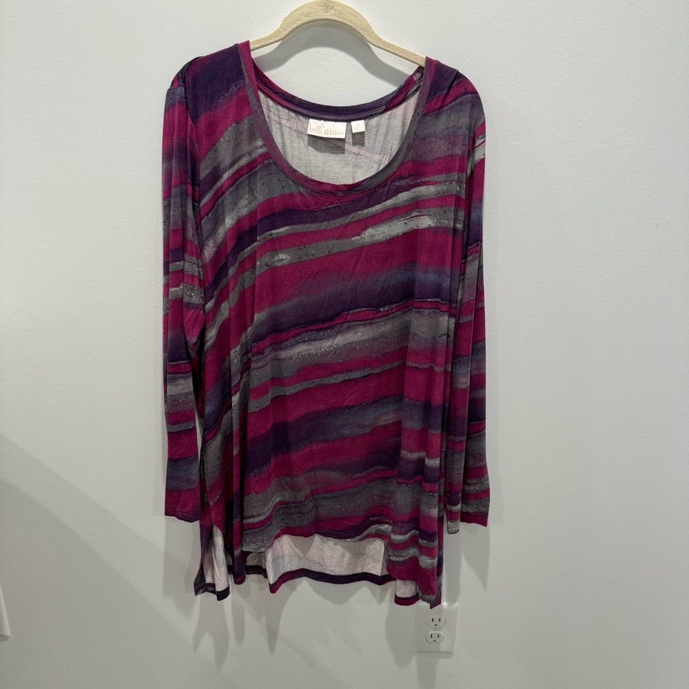 Belle by Kim Gravel long sleeve blouse size 2X